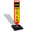 Slow Children At Play 5 MPH FlexPost Paddle Sign Kit