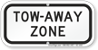 Tow Away Zone Supplemental Parking Sign