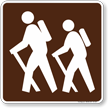 Trail (Hiking) Symbol Sign For Campsite