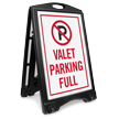 Valet Parking Full Sidewalk Sign