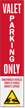 Valet Parking Vehicles Towed LotBoss Reflective Label