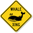 Whale Xing Animal Crossing Sign