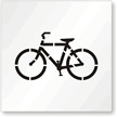 Bike Symbol Stencil