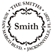 Custom Round Decor Address Self-Inking Stamp