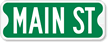 Custom Street Sign with Suffix and Border