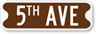 Personalized Street Sign with Superscript and Border