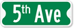 Personalized Street Sign with Superscript in Lower Case