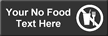 No Food Symbol Sign