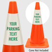Add Your Parking Text Custom Cone Collar