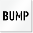 Bump Pavement Stencil