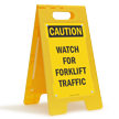 Watch for Forklift Traffic FloorBoss XL™ Floor Sign