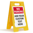 Custom No Parking Standing Floor Sign