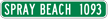 Custom Spray Beach 1093 City Sign