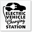 Electric Vehicle Charging Station, Parking Lot Stencil
