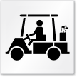 Golf Cart Symbol Stencil