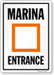 Marina Entrance Sign