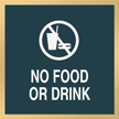 No Food Drink Graphic Sign