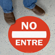 No Entre Slipsafe™ Floor Sign