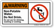 Non Potable Water Do Not Drink Sign