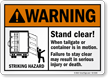 Stand Clear When Tailgate Or Container In Motion Sign