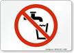 Unsafe To Drink Symbol