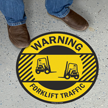 Forklift Traffic Warning SlipSafe Floor Sign