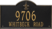 Bayou Vista Estate Wall Plaque, Two Lines