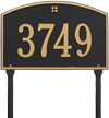 Cape Charles Standard Lawn Plaque, One Line