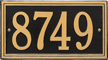 Double Line Standard Wall Plaque, One Line