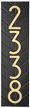 Modern Herringbone Standard One Line Vertical Wall Plaque
