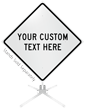 Custom White Roll-Up Sign