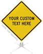 Custom Yellow Roll Up Sign
