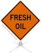 Fresh Oil Roll Up Sign