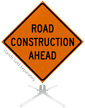 Road Construction Ahead Roll Up Sign