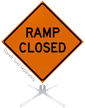 Ramp Closed Roll Up Sign