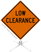 Low Clearance Roll-Up Sign