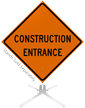 Construction Entrance Roll Up Sign