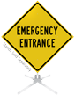 Emergency Entrance Roll Up Sign