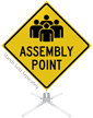 Assembly Point Roll Up Sign