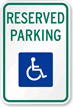 Green Reserved Parking Sign
