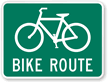 Bicycle Symbol   Bike Route Sign