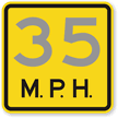 Custom Mph   Traffic Sign