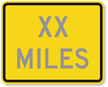 Custom Miles   Traffic Sign