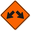 Double Arrow Symbol   Traffic Sign