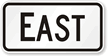 East - Route Marker Sign