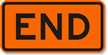 End   Route Marker Sign