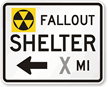 Fallout Shelter Left Arrow   Traffic Sign