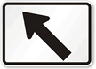 Left Arrow Symbol - Route Marker Sign