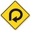 270-Degree Loop Symbol - Traffic Sign