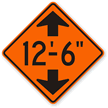 (Low Clearance Symbol) And Height   Traffic Sign